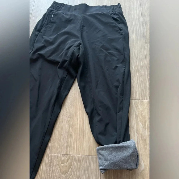 Athleta Brooklyn Lined Jogger Size 0 P Navy Blue Stretch Athleisure Travel Pants - Picture 2 of 9